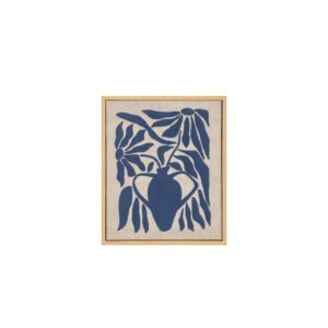 TABLEAU VASE AVEC CADRE - BLEU