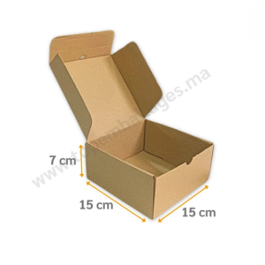 Boîte d'expédition en Carton - 15 x 15 x 7 cm