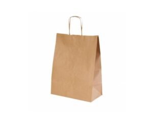 Lot de 125 sacs kraft poignées ficelles